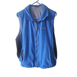 Karbon Blue Men's Fleece Zip-Up Vest Size Medium